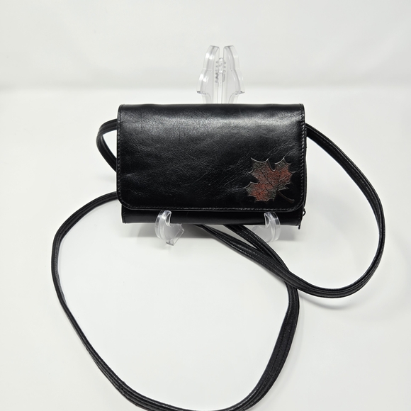 Handbags - Rochelier Leather Wallet Crossbody • RFID • Removable Strap • Belt Loop